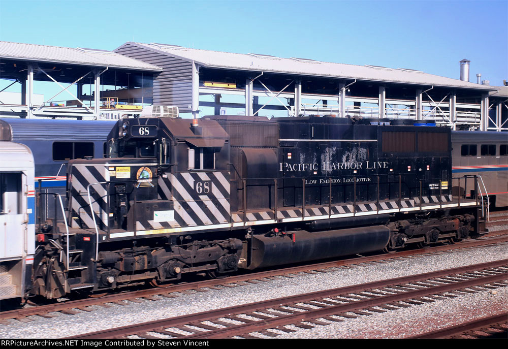 Pacific Harbor Line MP20C-3 #68 in Amtrak yard.